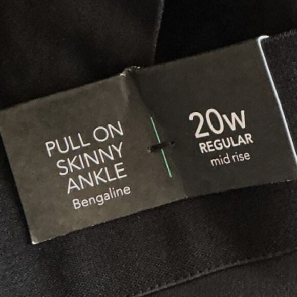 MAURICES PULL ON BENAGLINE SKINNY ANKLE PLUS SIZE PANTS 20W - Picture 7 of 10